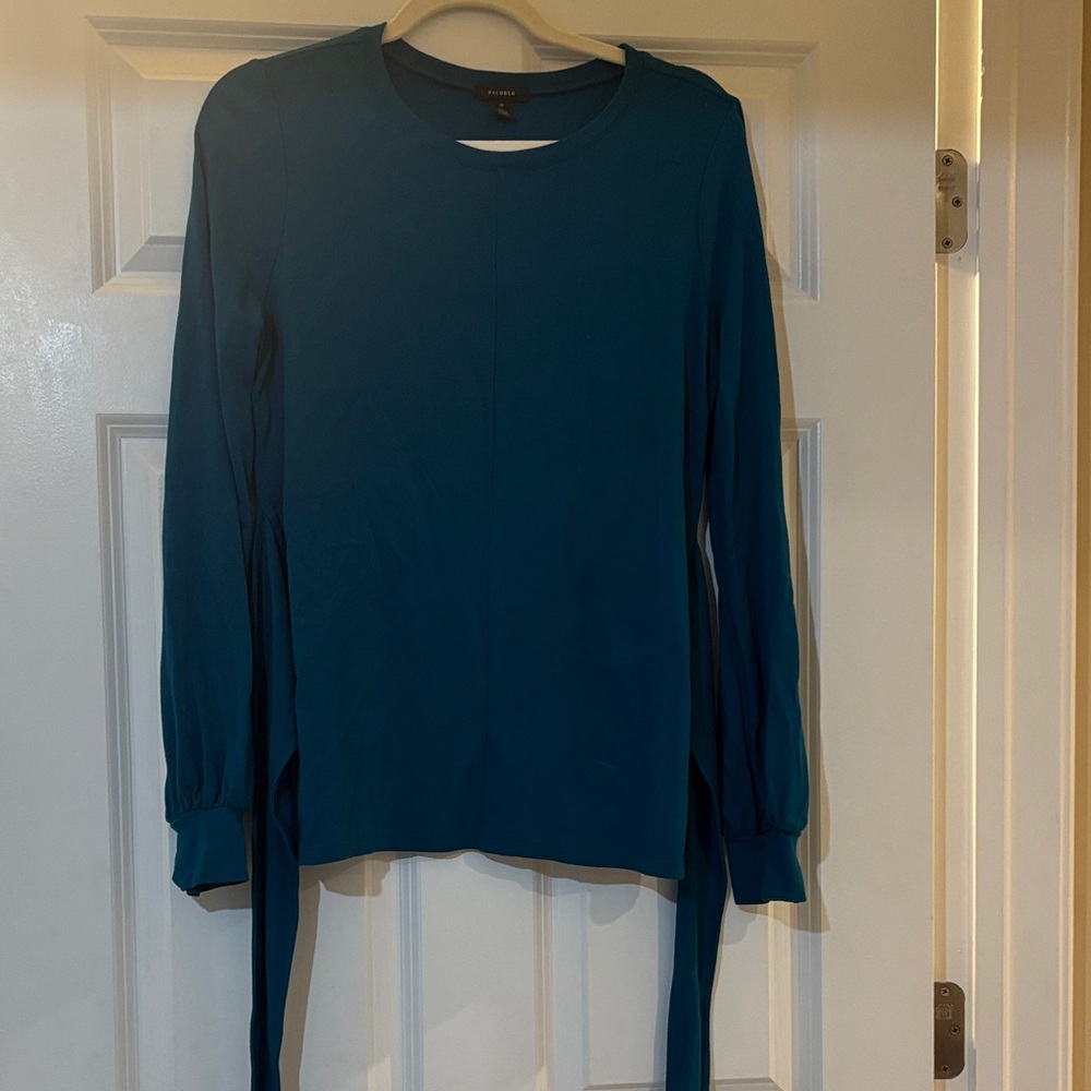 Halogen Teal Long Sleeve Shirt